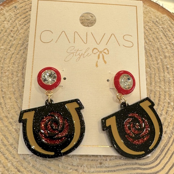 Ky Derby Resin Logo Earrings NWT - Picture 1 of 1